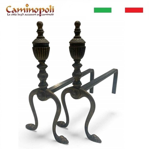 Coppia alari ottone - coppia, di