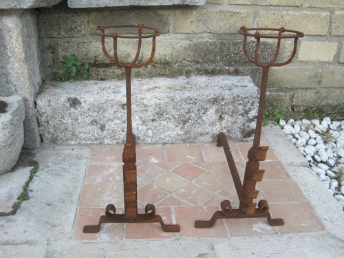Coppia alari per camino - coppia,
