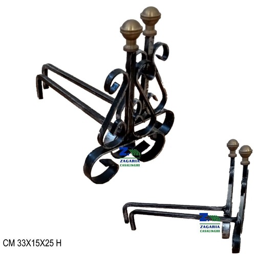 Coppia alari 33x15x25 - alari, cm