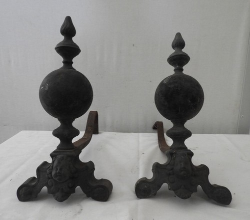 Coppia antichi alari - coppia,