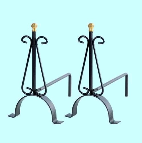 Set alari ferro - set, battuto
